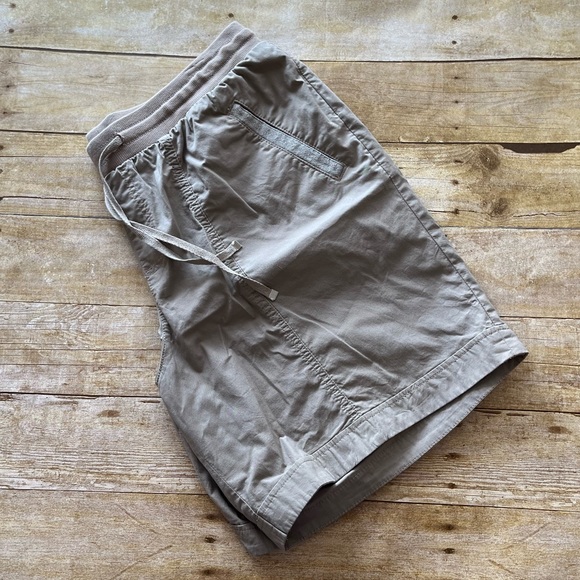 Fleur Bleue Tan Elastic Waist Drawstring Shorts 18W - Picture 1 of 4